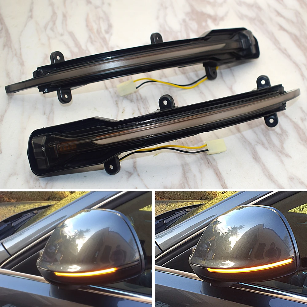 For Audi Q5 SQ5 8R 2010- Q7 Facelift 2010- Dynamic Turn Signal LED Side Rearview Mirror Indicator Blinker Repeater Light