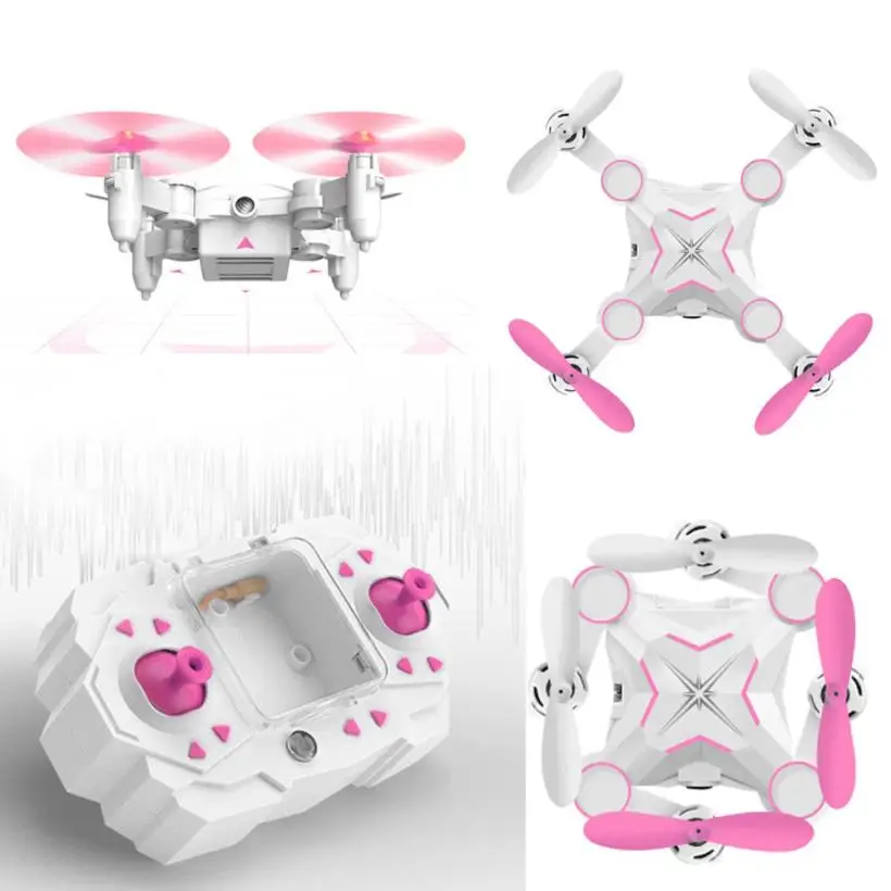 Складной Квадрокоптер M1 Mini 2 4G 4 канала 6 осей Радиоуправляемый 3D рулон ключа Дрон
