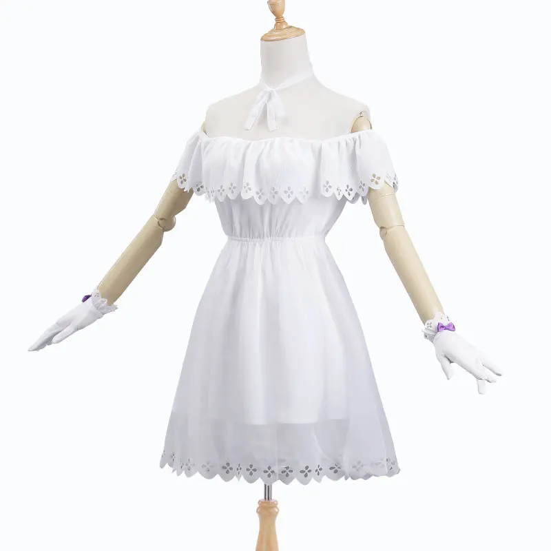 

Anime FGO Fate Go Fate Grand Shielder Order Matthew Kyrielite Cosplay costume white dress summer dress for woman