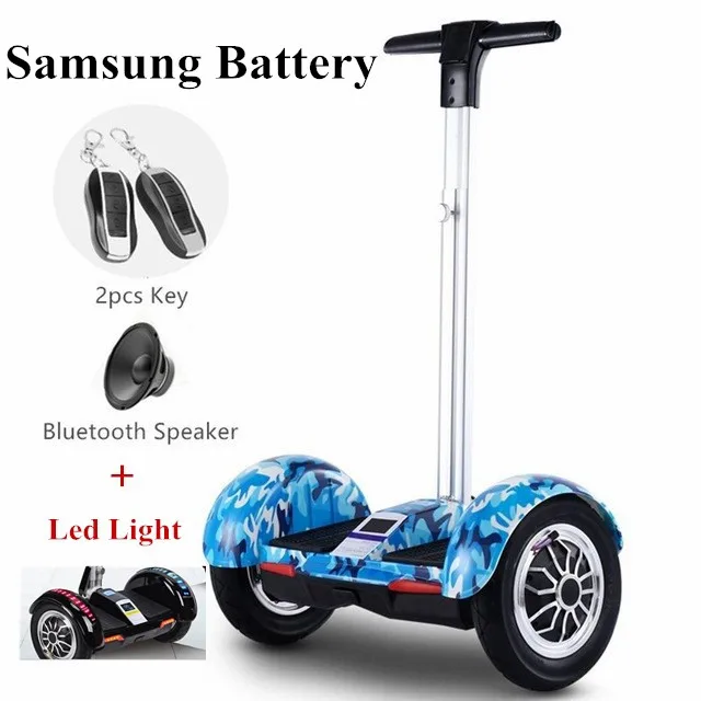 Samsung Battery Mcai Новинка года 10 дюймов Ховерборд электроскутер Bluetooth+ динамик светодиодный свет удаленный ключ балансируя Скутер - Цвет: Samsung Battery Mcai