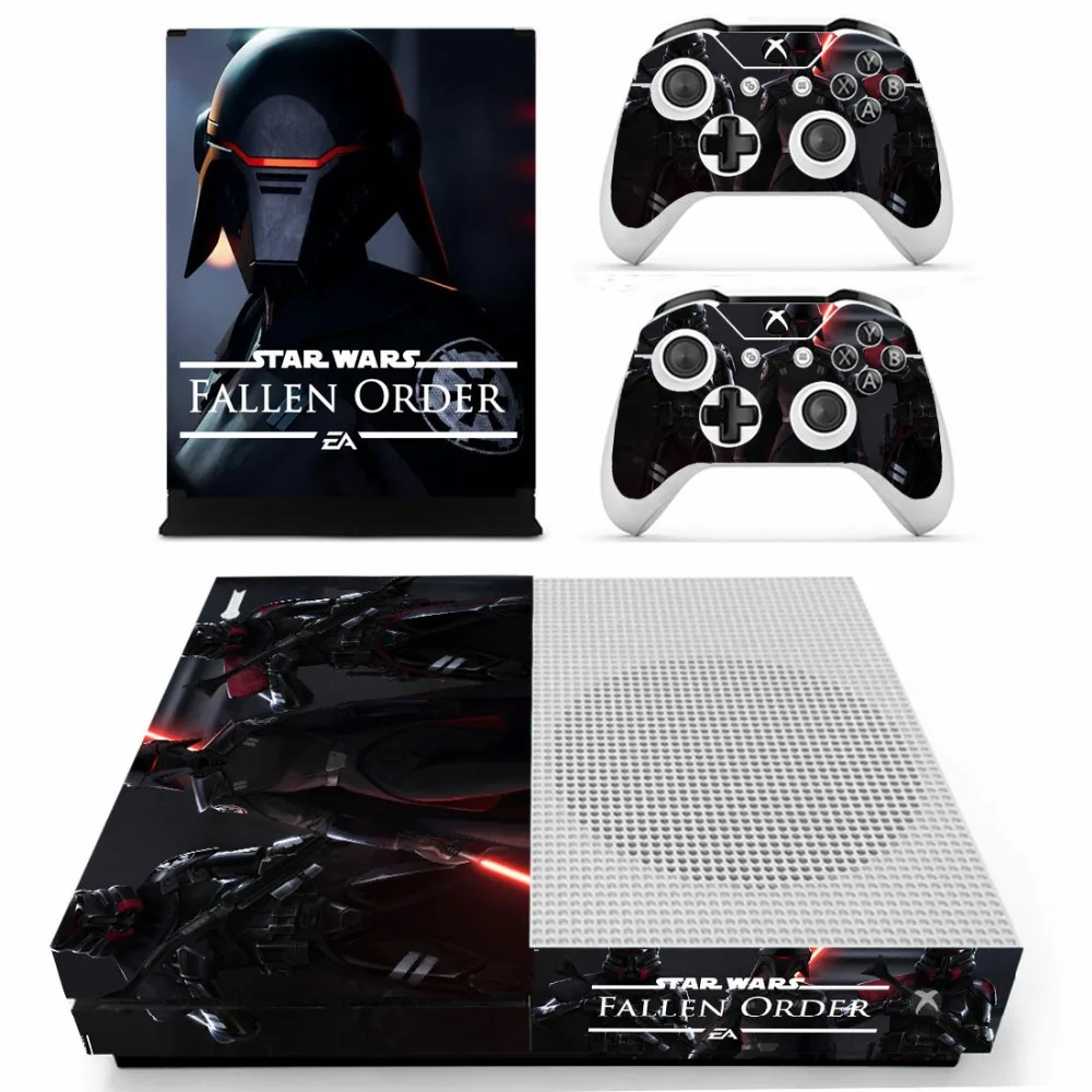 Джедай: Падший заказ наклейка на кожу для Xbox One S Наклейка s vinilo Pegatina для Xbox one тонкая консоль и два контроллера шкуры
