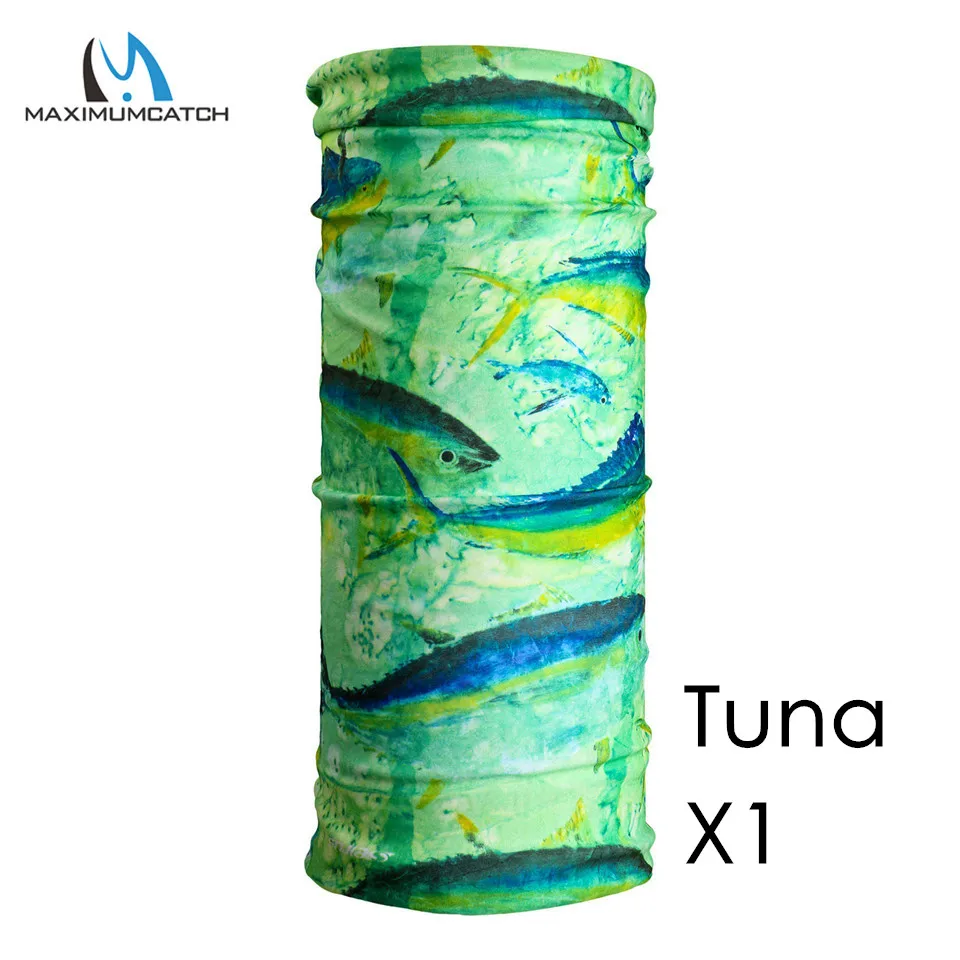 Tuna Fish Maximumcatch разноцветный головной убор для ловли нахлыстом 22 рыбные узоры рыболовный шарф бандана Спортивная маска для лица на открытом воздухе - Цвет: Tuna Fish