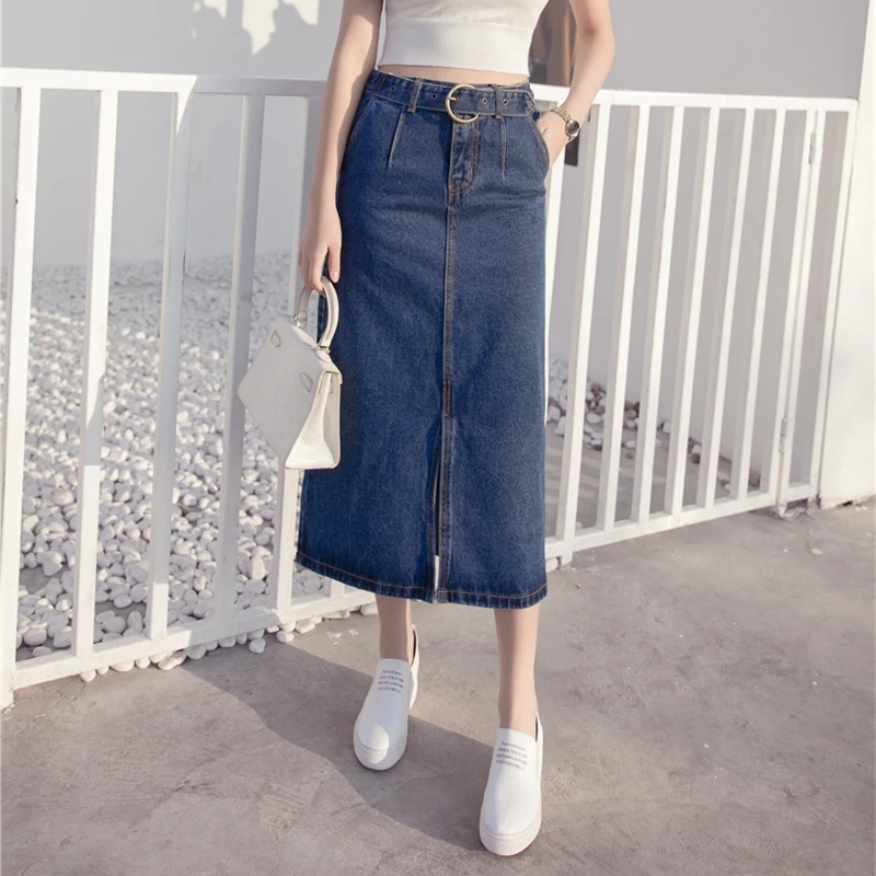 Женская облегающая юбка с завышенной талией длинная ковбойская трапециевидной