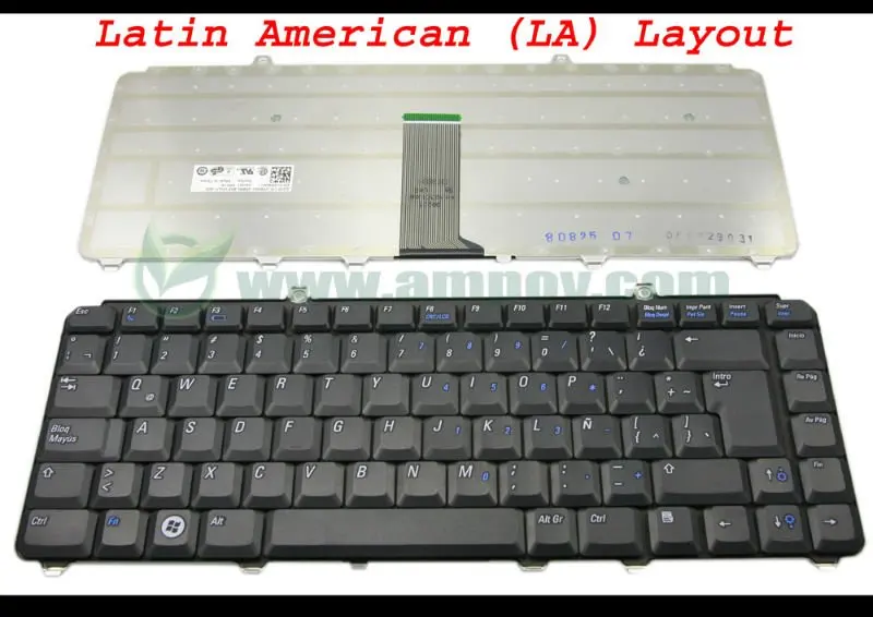 Клавиатура для ноутбука LA Dell inspiron 1400 1520 1521 1525 1526 1540 1545 1420 1500 XPS M1330 M1530 NK750 PP29L черная