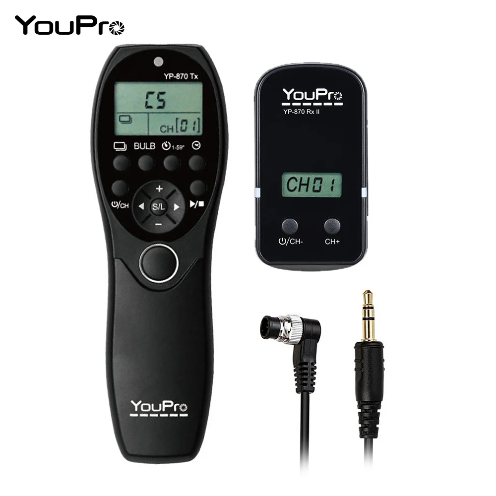 YouPro YP-870 DC0 для Nikon D5 D4S D4 D3S D3 дистанционный пульт с LCD Таймер спуск затвора по интерфейсу hdmi передатчик и приемник для ЖК-дисплея с подсветкой Fujifilm Камера