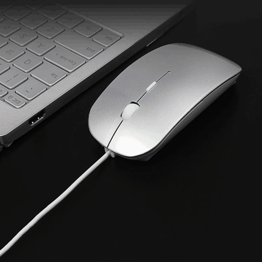 Ультратонкая Проводная usb-мышь 1600 DPI бесшумная кнопка для ноутбука ПК MacBook Air Pro |