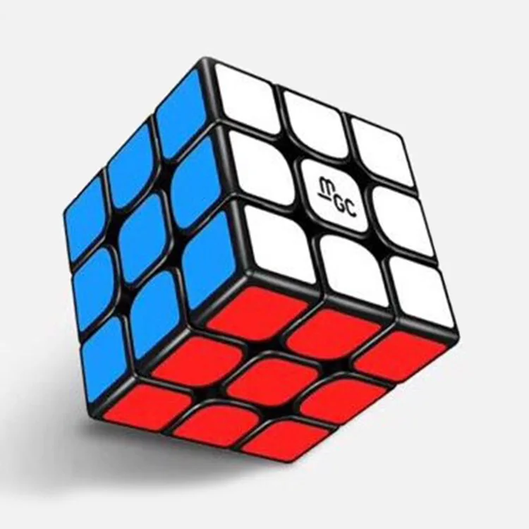 Yj MGC 3x3x3 магический куб магнитный 3x3 скоростные кубики головоломка игрушки черный 56 мм безопасный ABS оригинальная коробка развивающие игрушки