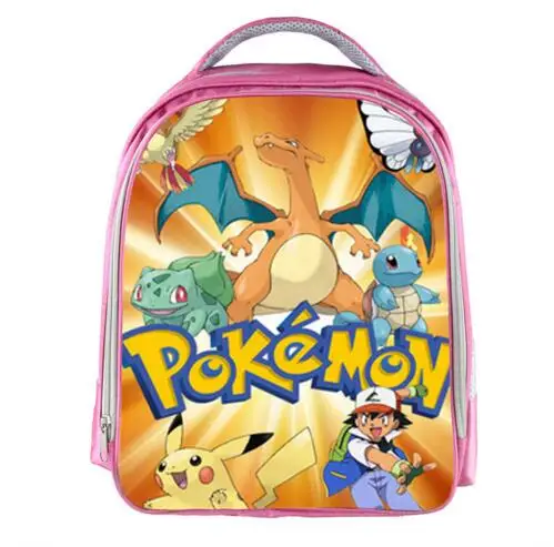 Anime pokemon children School Bags Cartoon Pikachu Arceus Mew Charizard Kindergarten Backpack Girls Boys Schoolbag Kid Book Bag | Багаж и