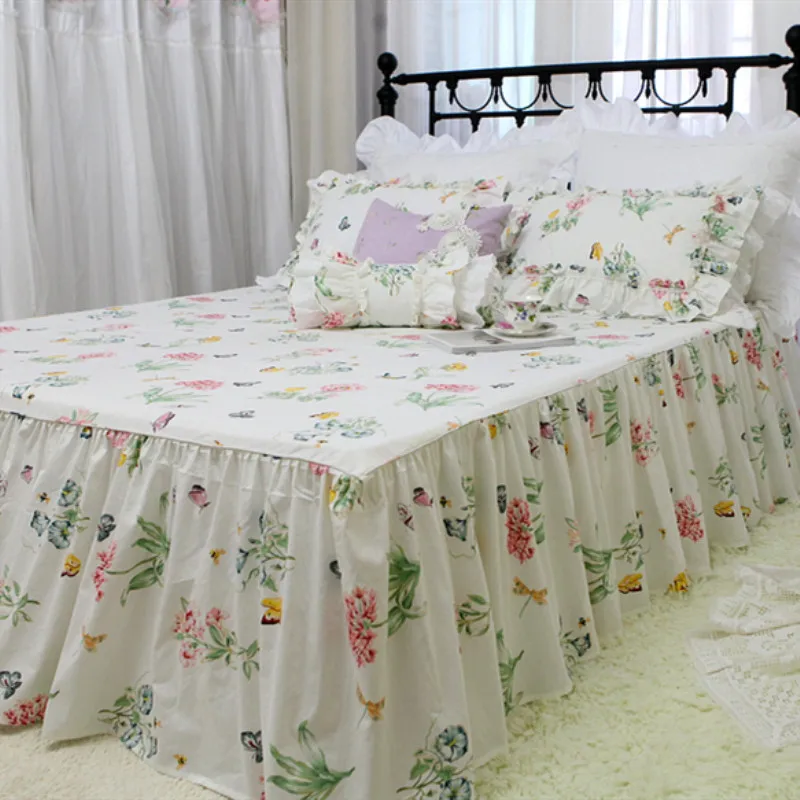 Горячая бабочка любовь цветочный принт комплект постельного белья Европейское