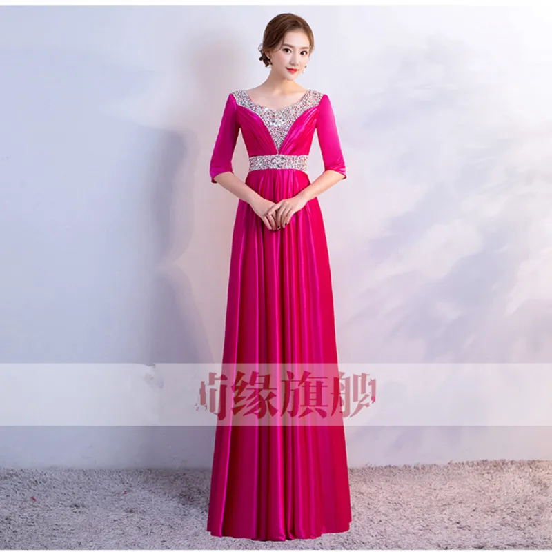 QLY 885 # атласной ткани на шнуровке Длинные розового красного голубого фиолетового