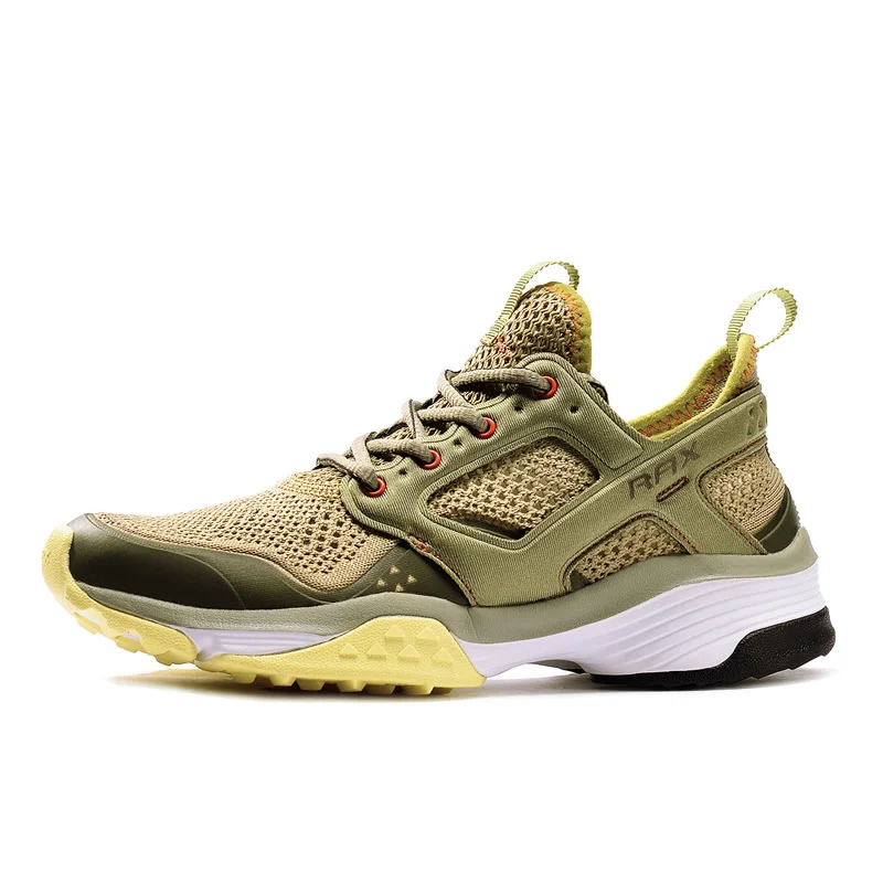 light khaki women Rax мужские кроссовки дышащие уличные спортивные кроссовки легкие Женские беговые кроссовки противоскользящие мужские уличные кроссовки - Цвет: light khaki women