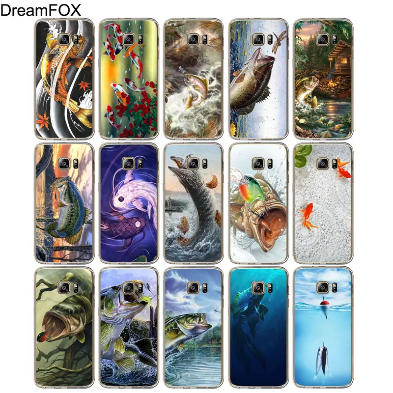 DREAMFOX M478 Мягкий ТПУ силиконовый чехол для рыбалки на озере samsung Galaxy Note S 6 7 8 9 10 10e 11 11e