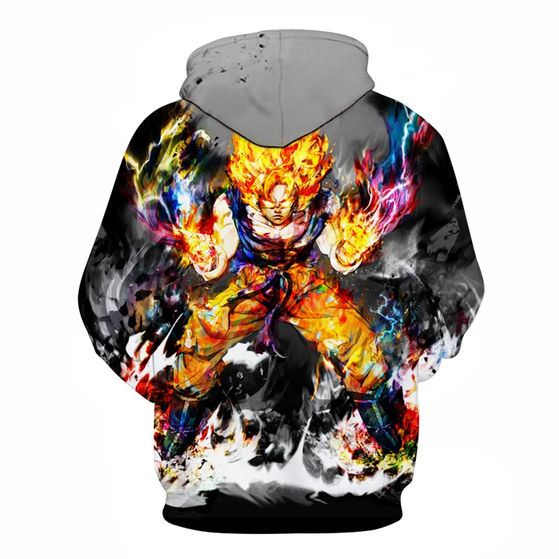 Худи Dragon Ball для мужчин и женщин 3D Толстовка Dragon Ball толстовка с Гоку аниме модные повседневные спортивные костюмы толстовка с капюшоном для мальчиков пуловер