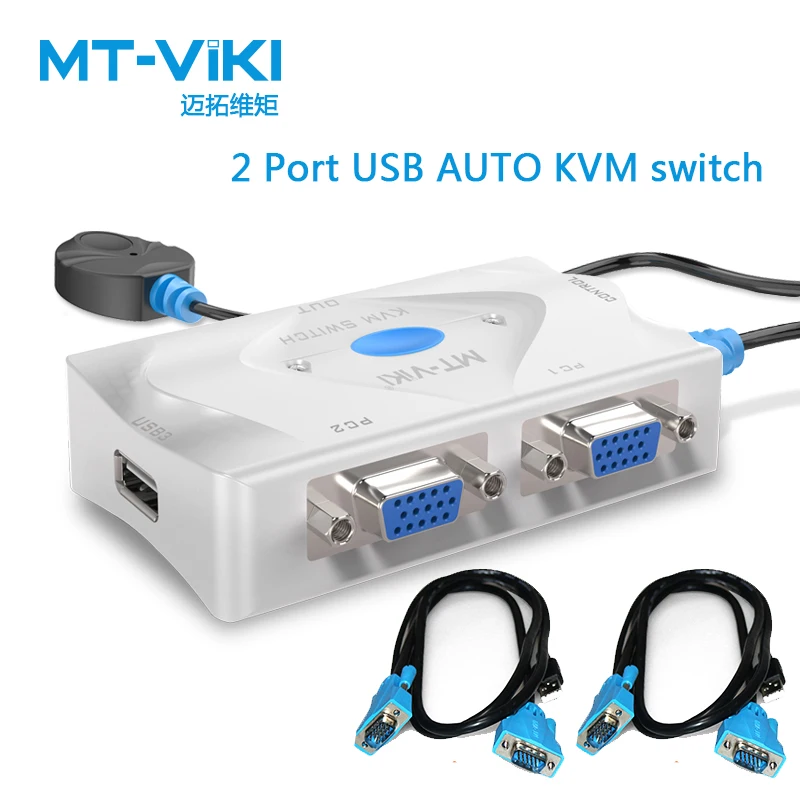 Проводной пульт дистанционного управления MT Viki 2 порта KVM переключатель VGA USB