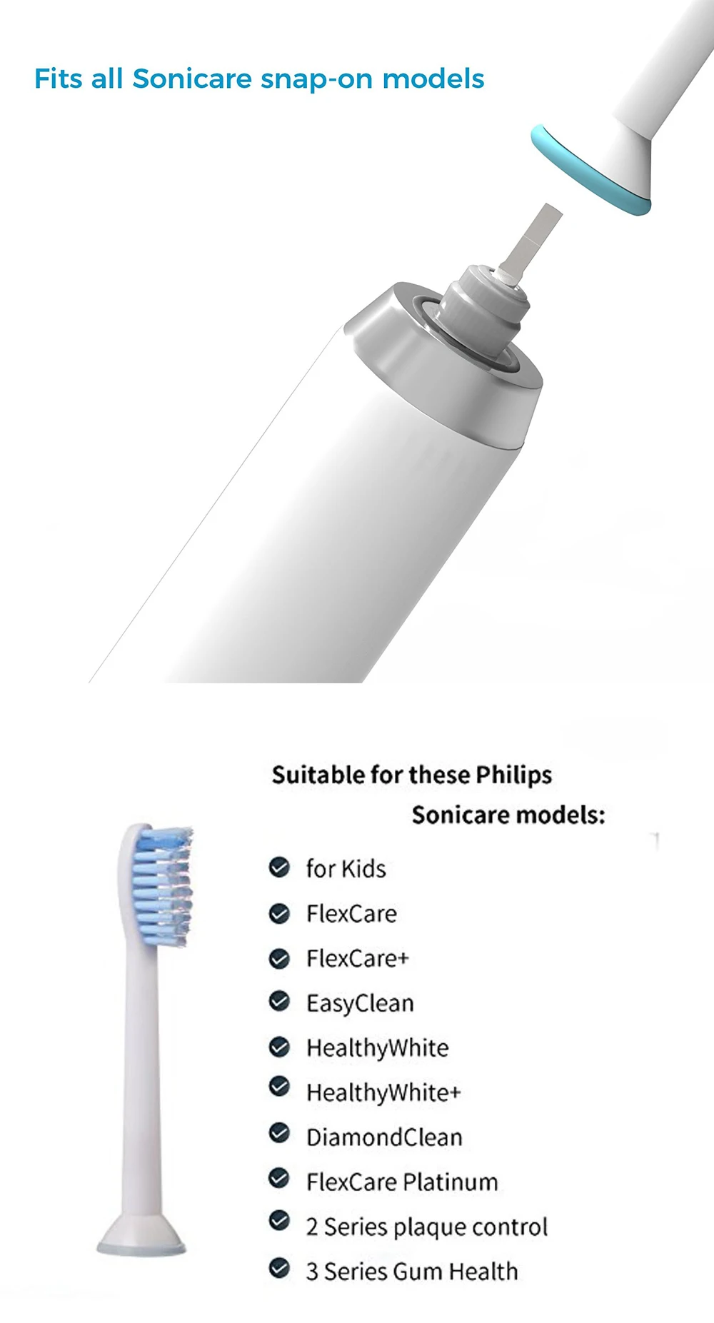 4 шт Sonicare сменные насадки для щеток Philips HX6054 Sonicare зубная щетка proresyota DiamondClean EasyClean FlexCare