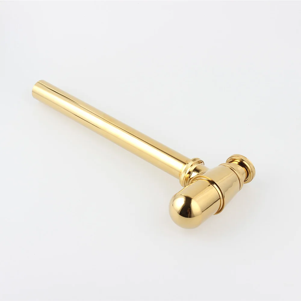 Золотистая латунная раковина для ванной комнаты кран бутылки ловушка отходов