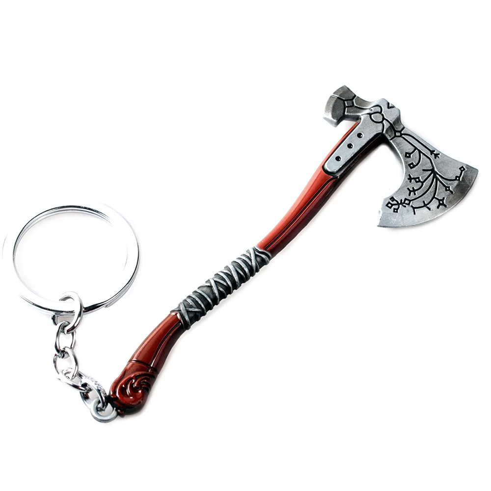PS4 Game GOD OF WAR 4 Kratos Axe Shield модель оружия брелок из сплава металлический кулон мужской