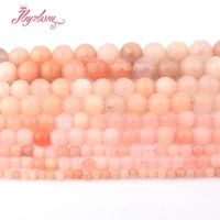 4681012mm faceted round beads ball pink aventurine stone beads for diy necklace bracelets jewelry making 15 free shipping