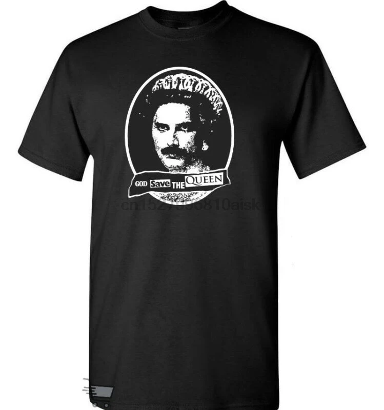 Королева Фредди Меркьюри Бог сохранить королеву рок группа Мужская черная
