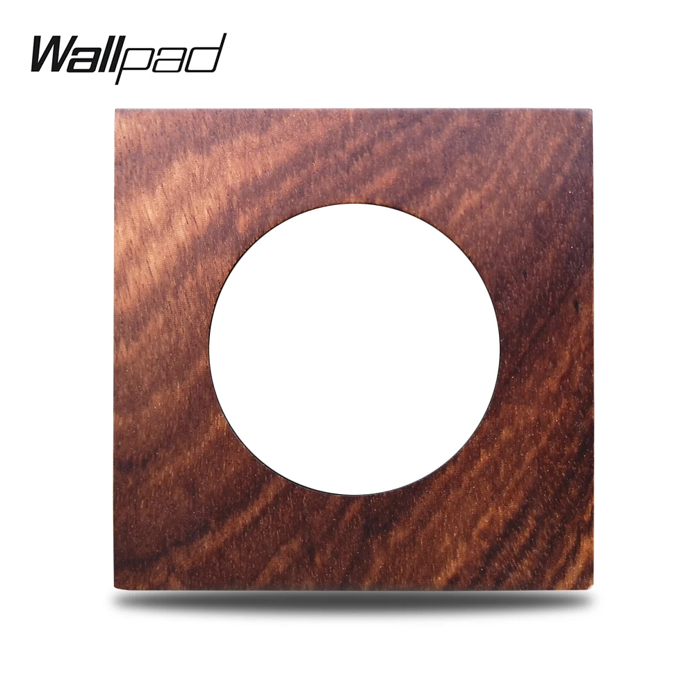 

L6 DIY Genuine Wood Panel for Wall Switch Socket UK EU Universal Free Combination, 86*86mm 3 by 3