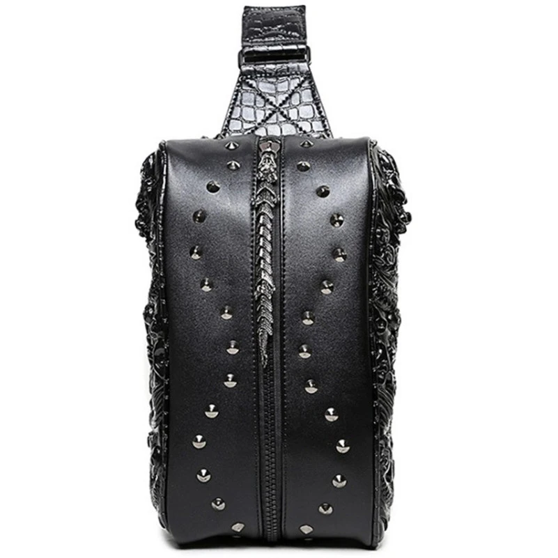 Новинка 2019 мужская сумка на грудь модная через плечо с карманами из