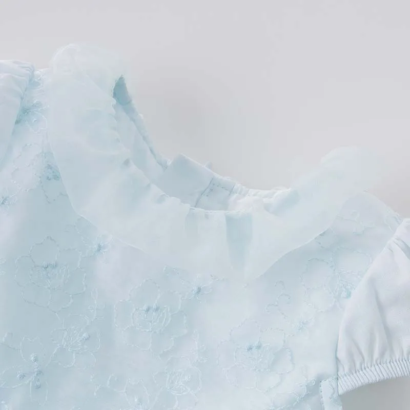 DB7675 Дэйв Белла детские вышитые мяты платье принцессы на свадьбу для девочек дня