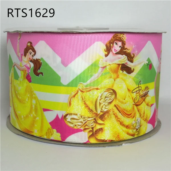 Бесплатная доставка 50 ярдов/рулон 3 дюйма 75 мм мультяшный фильм принцесса