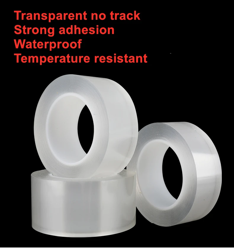 

3 м 10x2 см Водонепроницаемая нано-Бесплатная волшебная лента противоскользящая фиксированная клейкая лента 1 м супер прочная и моющаяся и мн...