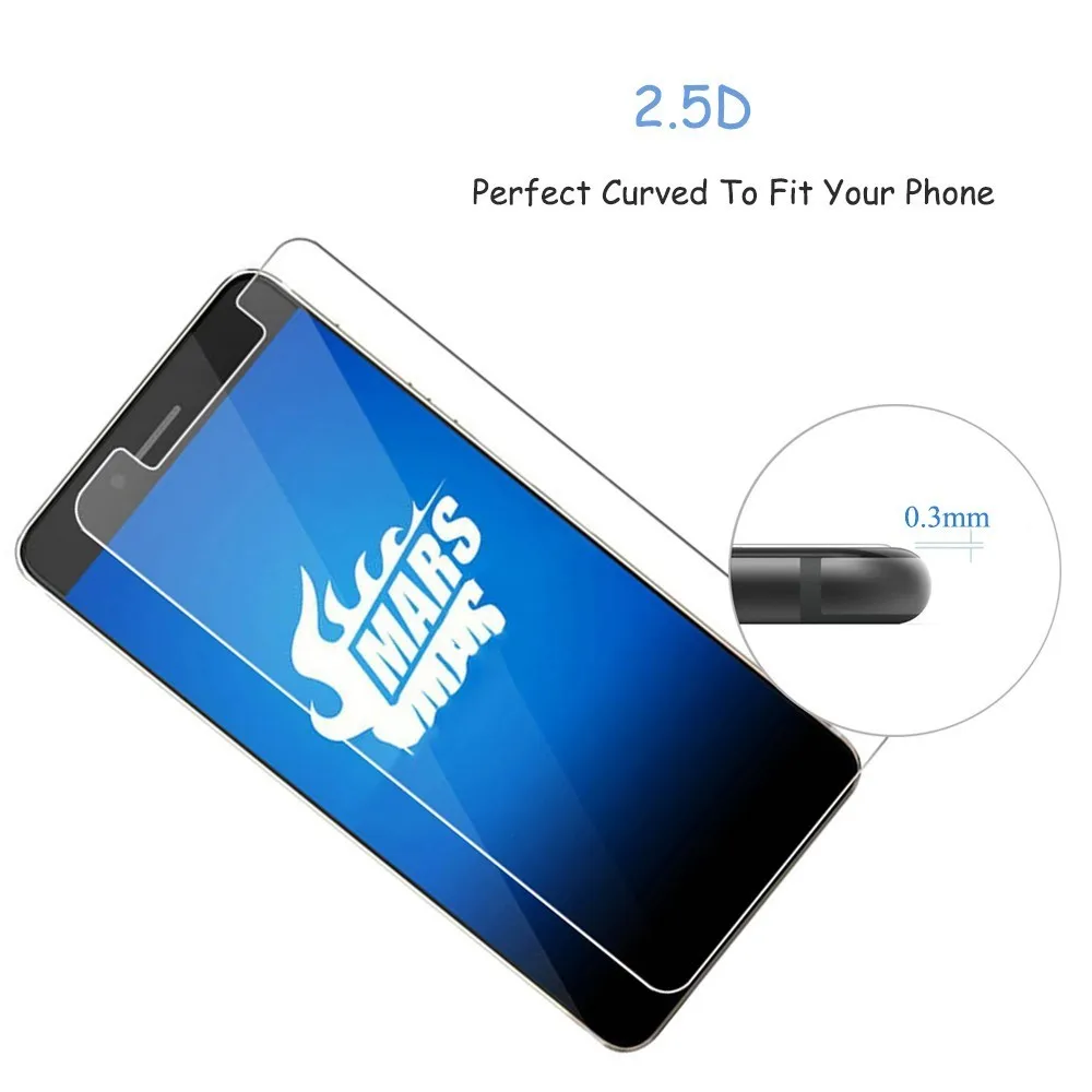 2 упаковки для Vernee Mars mars Pro Applo X Lite 2.5D Закаленное стекло защиты экрана 9H Передняя