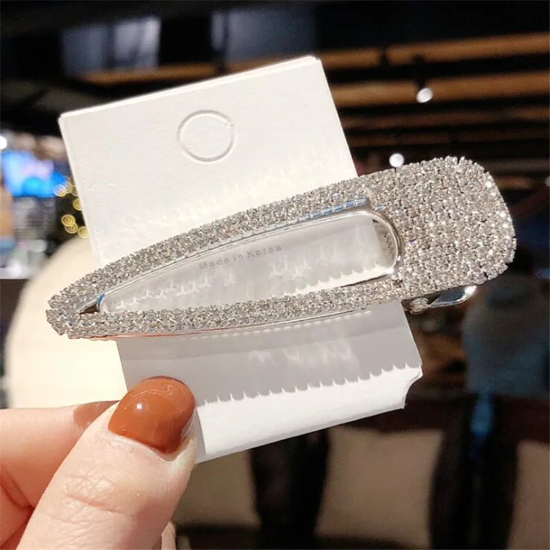 7 sliver Drop shape Новые популярные модные блестящие стразы набор заколок для волос заколка аксессуары для женщин заколки для девочек заколка для волос головной убор - Цвет: 7 sliver Drop shape