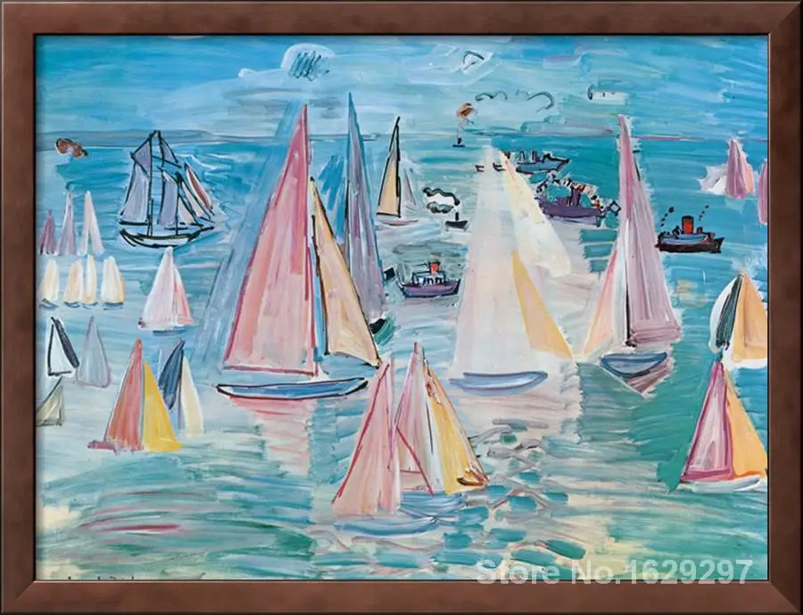 Современное искусство абстрактная регата Raoul Dufy высокое качество ручная
