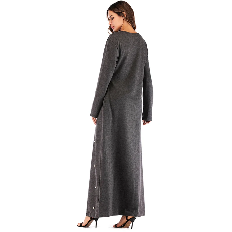 Хлопковая Абая кафтана в Дубае платье Кафтан из Бангладеш ислам жемчужный хиджаб