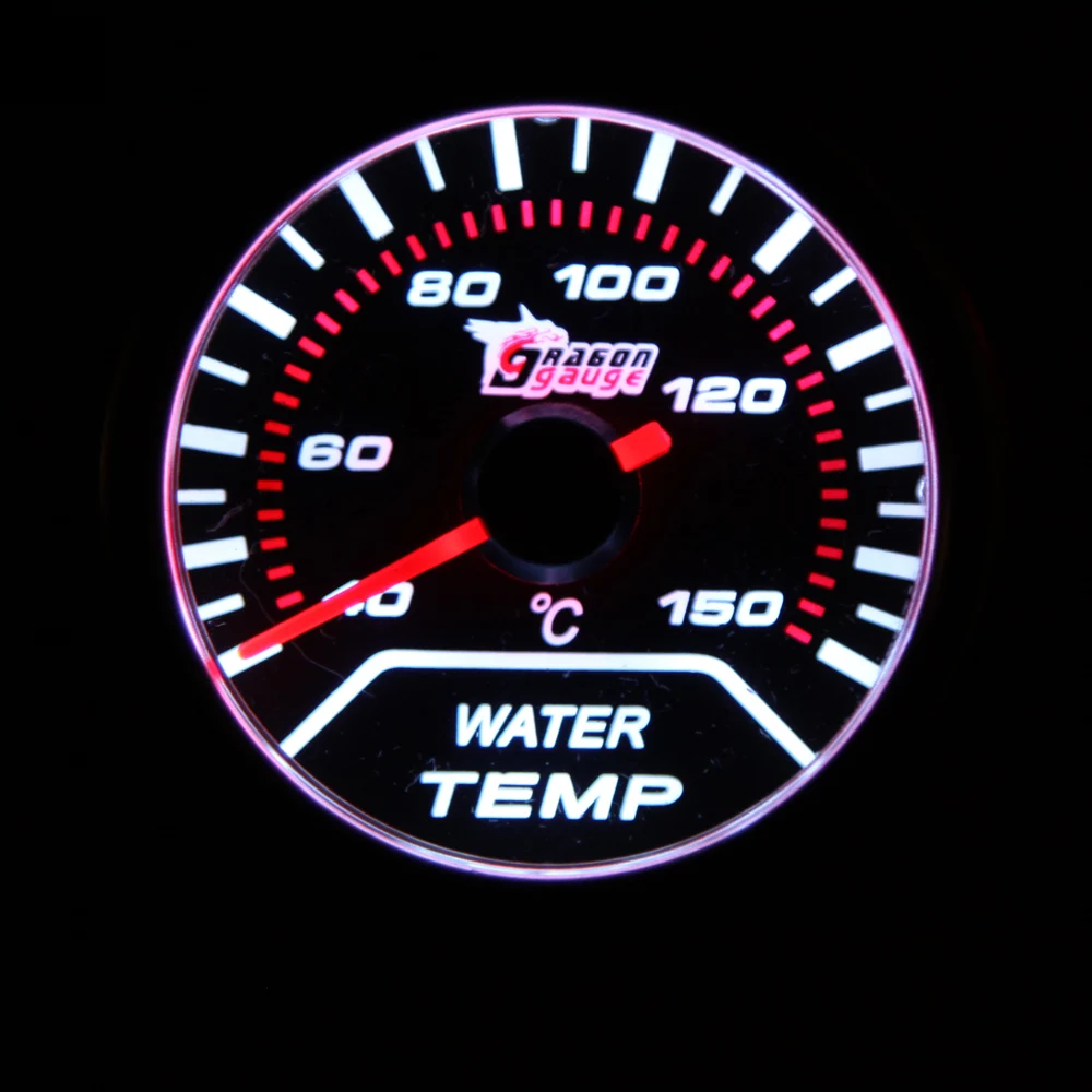 Автомобильный индикатор температуры воды автоматический измеритель с белым