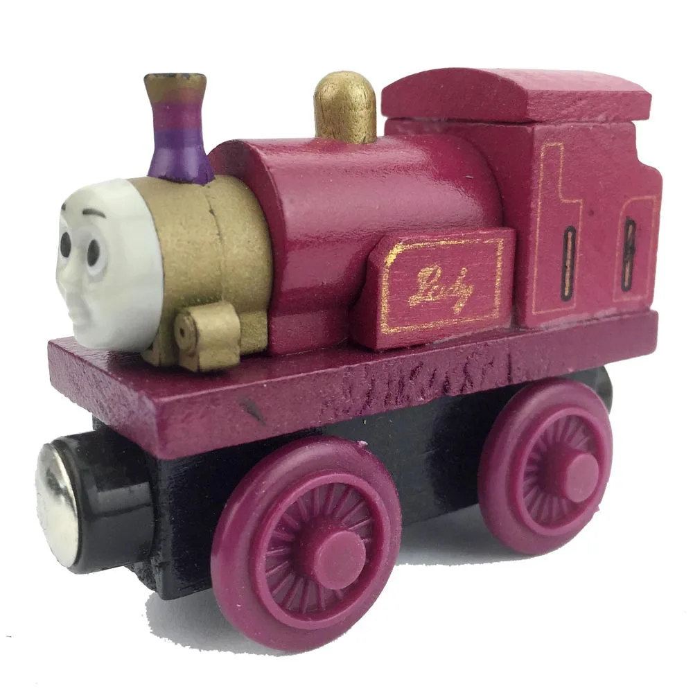 Skarloey Аниме Деревянные Магнитные Детям Игрушки Автомобили Паровозик