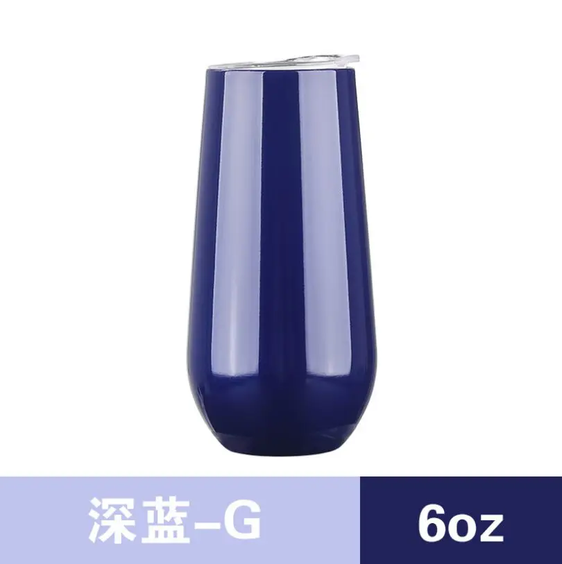 16 Лидер продаж 6oz90z стакан для вина чашки для взбивания из нержавеющей стали в форме яйца пивная чашка с изоляцией термос кофейная кружка для рождественского подарка - Цвет: 16