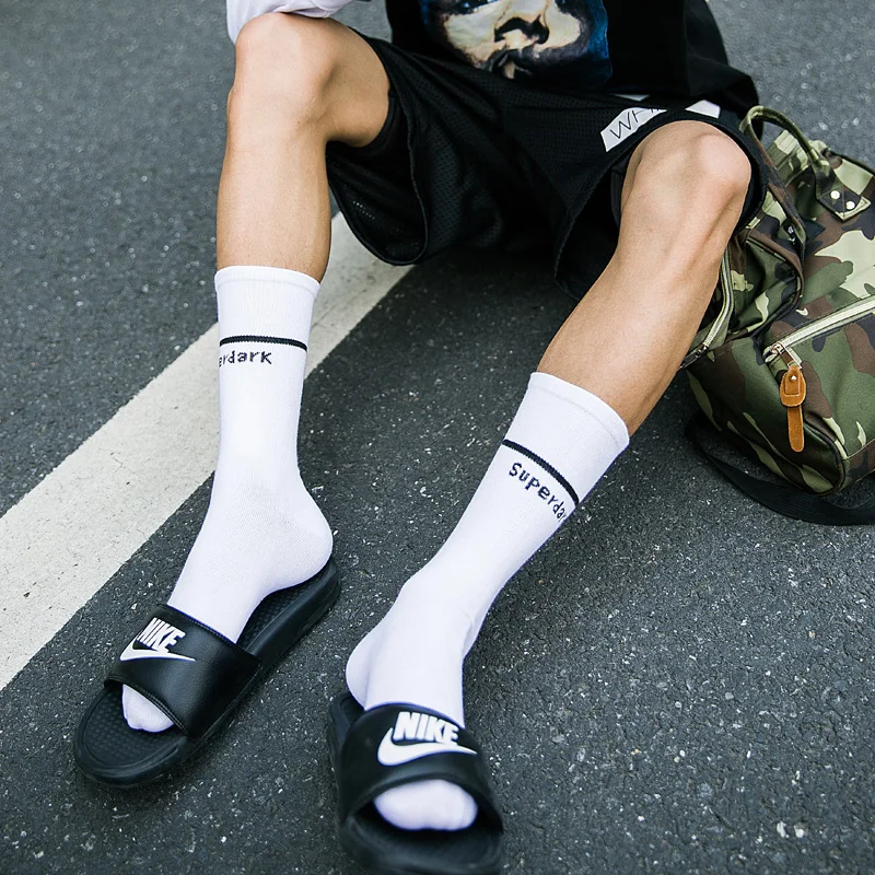 Уличные стильные одноцветные носки Harajuku модные Hombre дизайнерские для скейтборда