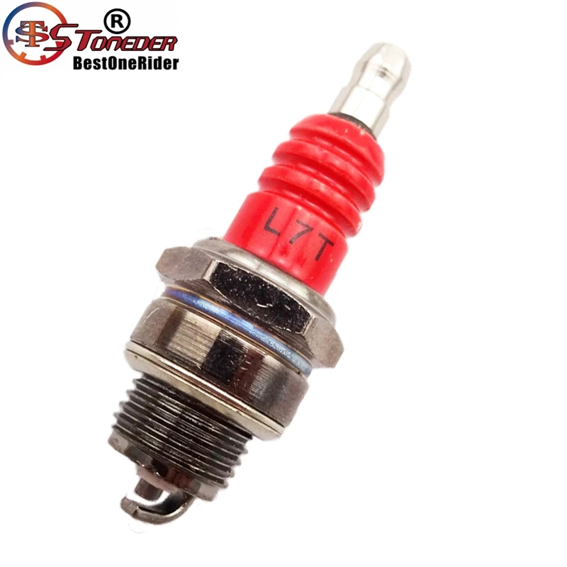STONEDER 2pcs Pocket Bike L7T Ignition Spark Plug For 2 Stroke 47cc 49cc Engine Minimoto Goped Scooter Mini Dirt ATV Quad | Автомобили и