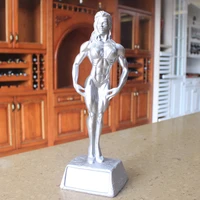 bodybuilding competition cup boxer figure tv movie sculpture muscle building man puts trophy lovers merry christmas home