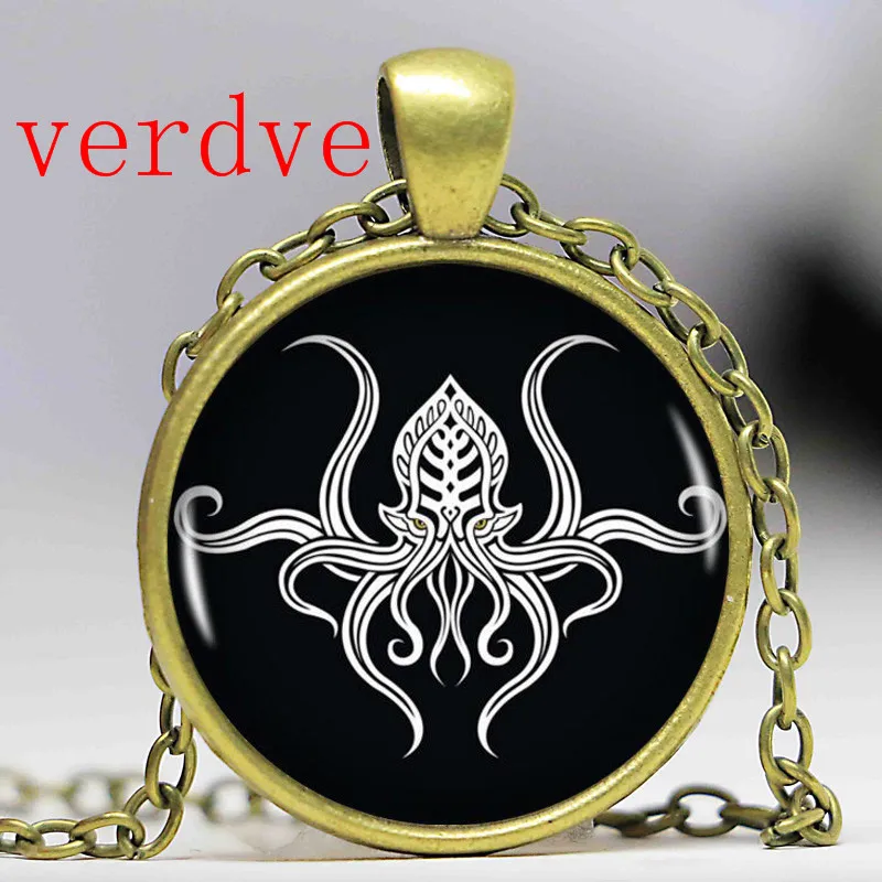 Новинка 1 шт Модный кулон Kraken Cthulhu и ожерелье кабошон винтажная длинная