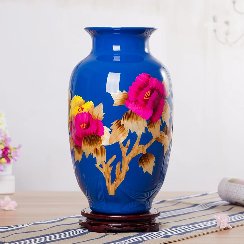 Современная керамическая ваза Jingdezhen из пшеничной соломы рождественские подарки