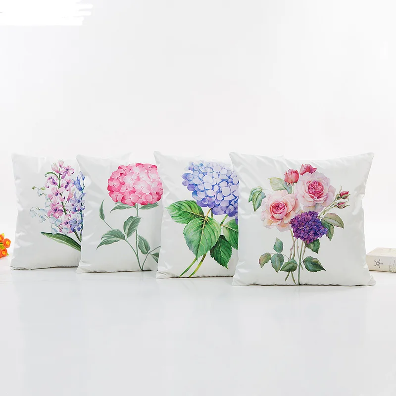 Бесплатная доставка 1 шт. 4 вида цветов американский деревенский стиль наволочка