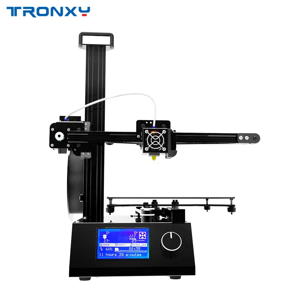 3d принтер Tronxy X2 diy Kit, полностью металлическая рамка, большой размер печати 220*220*220 мм с горячей оправой, ABS PLA нити, быстрая сборка - Цвет: 3D Printer X2