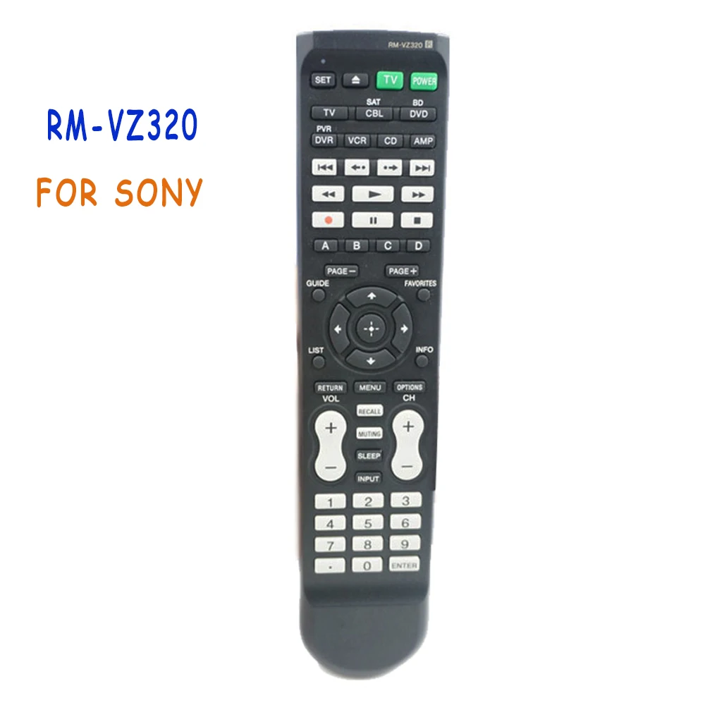 

2PCS/lot Used Original RM-VZ320 Remote Control 7 Compatible Components For SONY TV DVD BD DVR PLAYER RMVZ320 RM-VLZ620 Controle