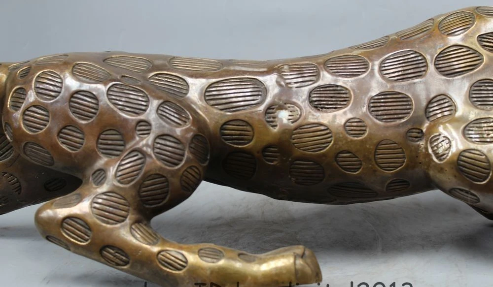 39 &quotКитайский свирепый злой фэншуй животное дикого леопарда пантера Статуэтка