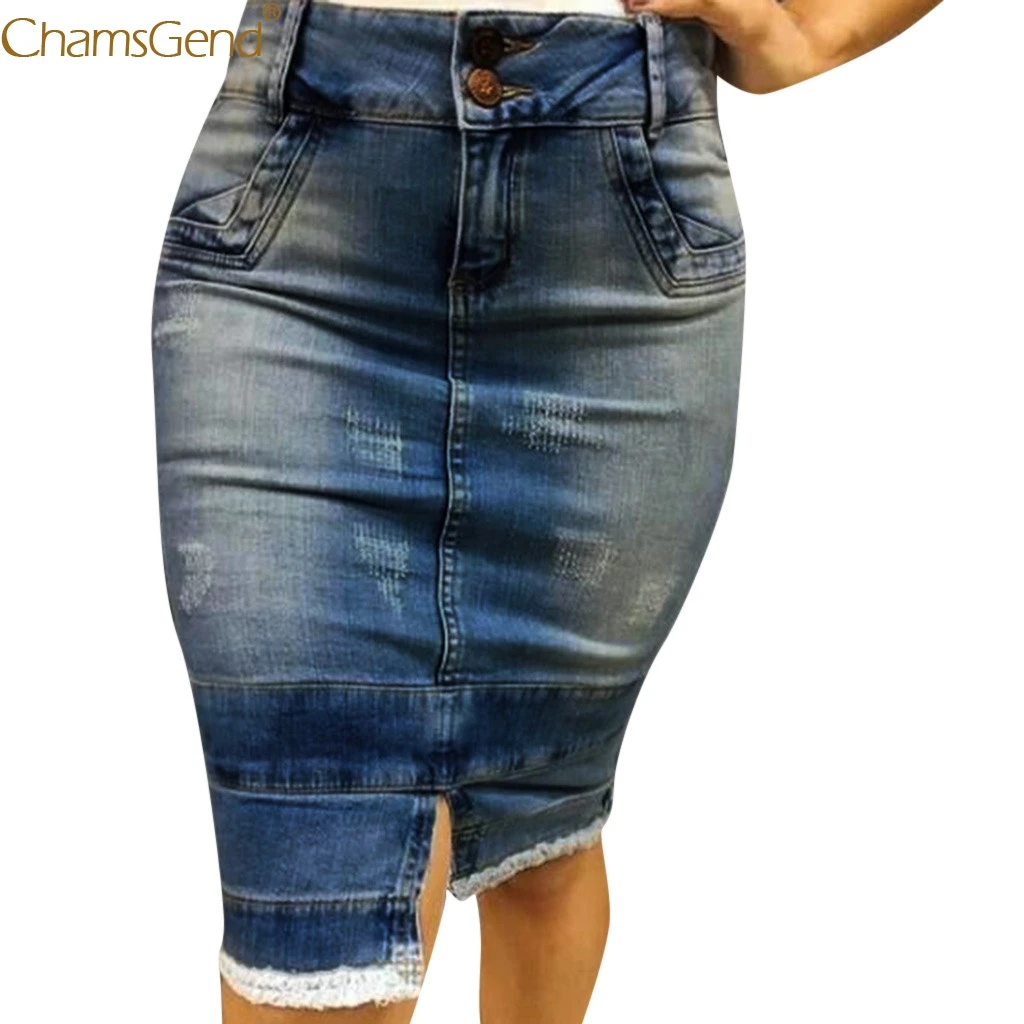 Юбки карандаш женские миди юбки для женщин на лето с высокой талией рваная