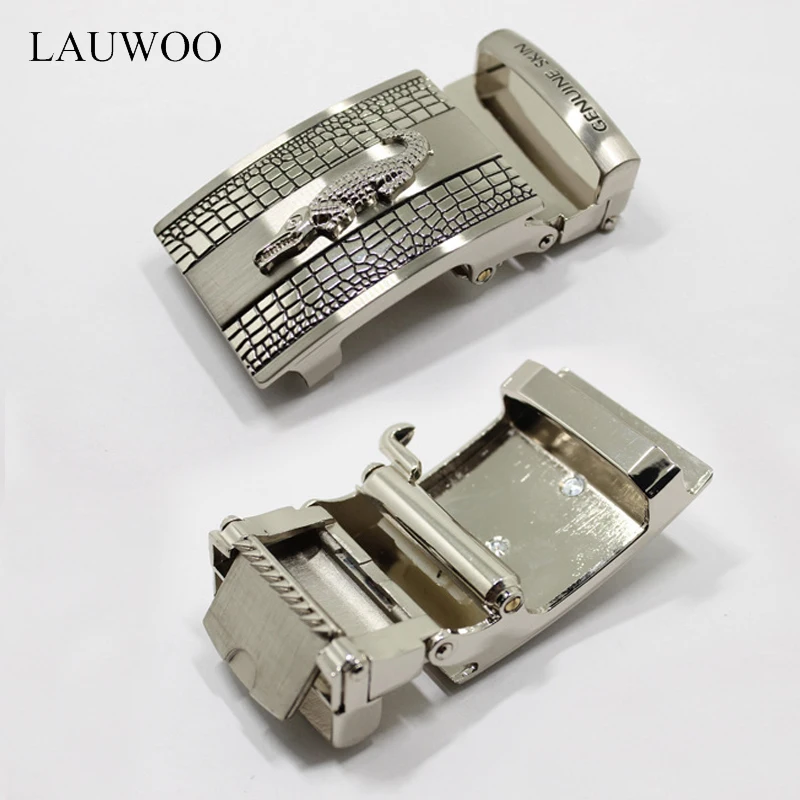 LAUWOO высококачественный мужской ремень без зубочистки из сплава цинка с