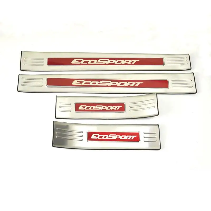 External high quality stainless steel car Internal external Scuff Plate/Door Sill Door Sill for Ford Ecosport Car Styling - Цвет: External