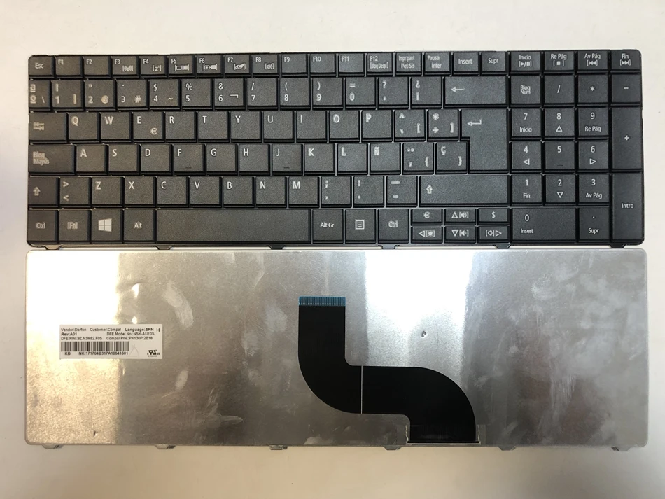 Испанская и немецкая клавиатура для ноутбука Acer Aspire E1 571G 521 531 571 531G черный SP GR