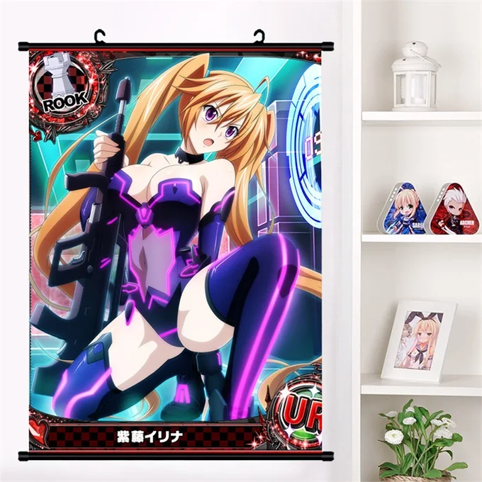 L Аниме старшеклассница DxD Ravel Phoenix Rossweisse настенные свитки Фреска плакат мультфильм свиток Живопись Домашнее Искусство украшение холст стены - Цвет: L