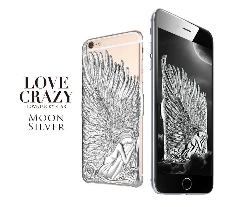 10x Роскошный чехол для iPhone 6 plus 5 inches3D задняя крышка с крыльями ангела защитный